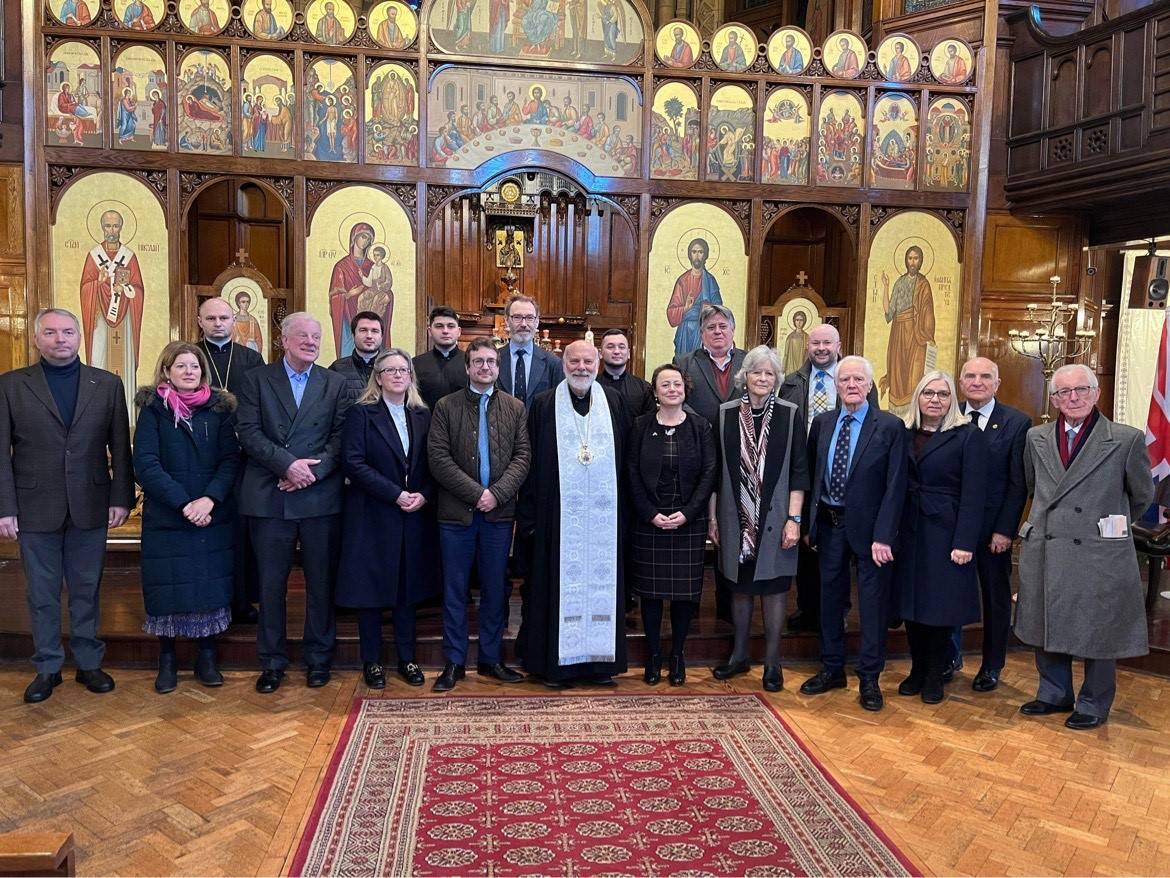 Members of the All-Party Parliamentary Group on the Holy See visited the Ukrainian Catholic Cathedral in London on Nov. 28. (Credit: Catholic Union.)