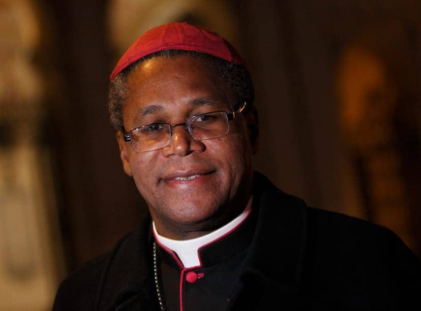 Bishop Pierre-André Dumas of of Anse-à-Veau and Miragoâne, Haiti, is pictured in a file photo. (Credit: Paul Haring/CNS.)