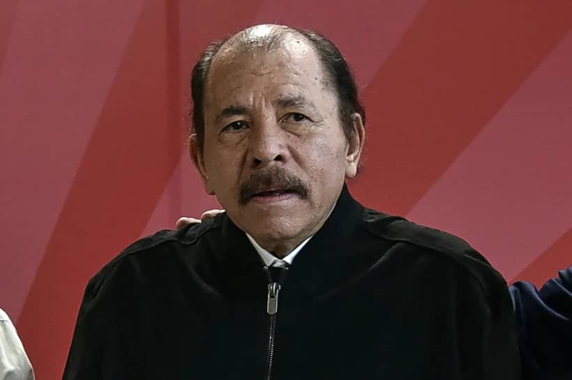 Nicaragua’s President Daniel Ortega poses for a photo during the ALBA Summit at the Palace of the Revolution in Havana, Cuba, Tuesday, Dec. 14, 2021. Nicaragua’s government has shut down the country’s scouting organization and seven other nongovernmental organizations, state media La Gaceta reported Friday, Feb. 16, 2024, the latest in an ongoing crackdown that has seen the government toss out religious orders, charities and civic groups. (Credit: Adalberto Roque, Pool Photo via AP.)