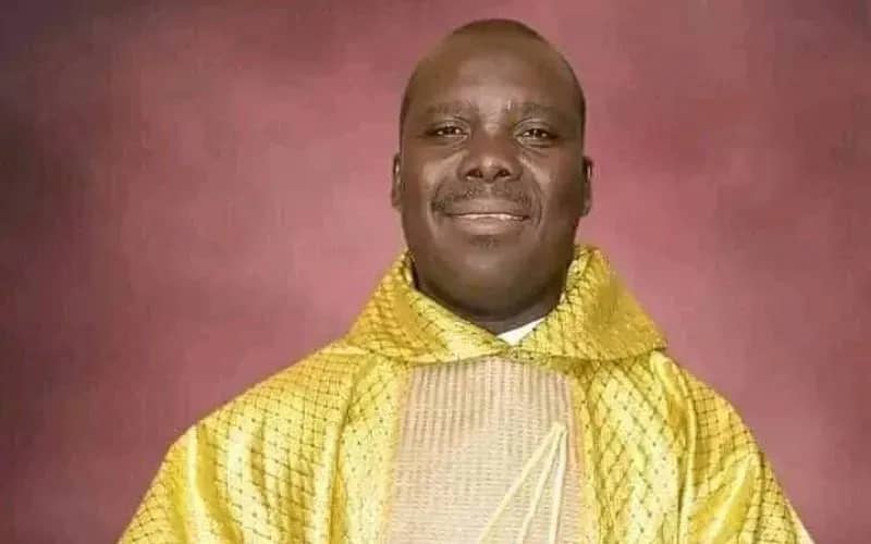 Father Oliver Buba, freed in Nigeria's Catholic Diocese of Yola after 10 days in captivity. (Credit: Yola Diocese.)