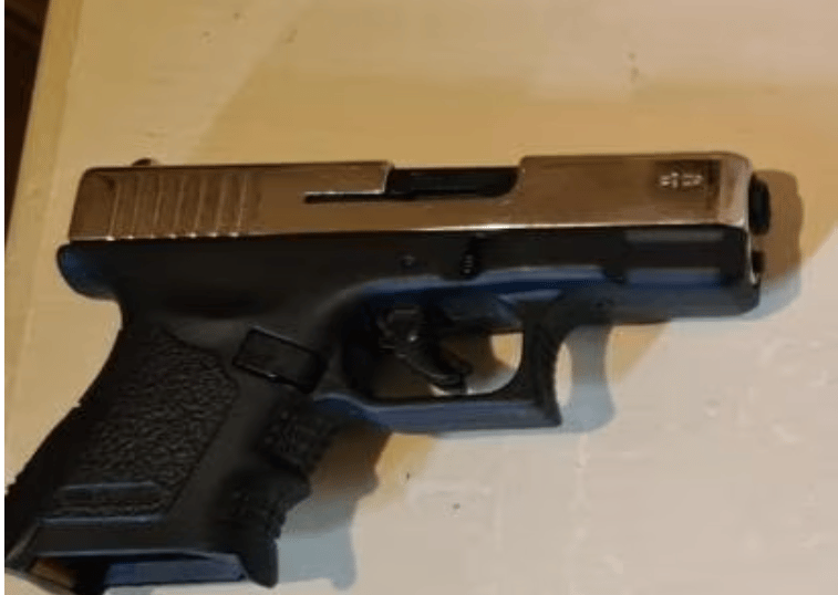 An image released by Italian police of the air pistol confiscated from Father Milan Palkovic in St. Peter's Square May 5, 2024. (Credit: Italian police.)