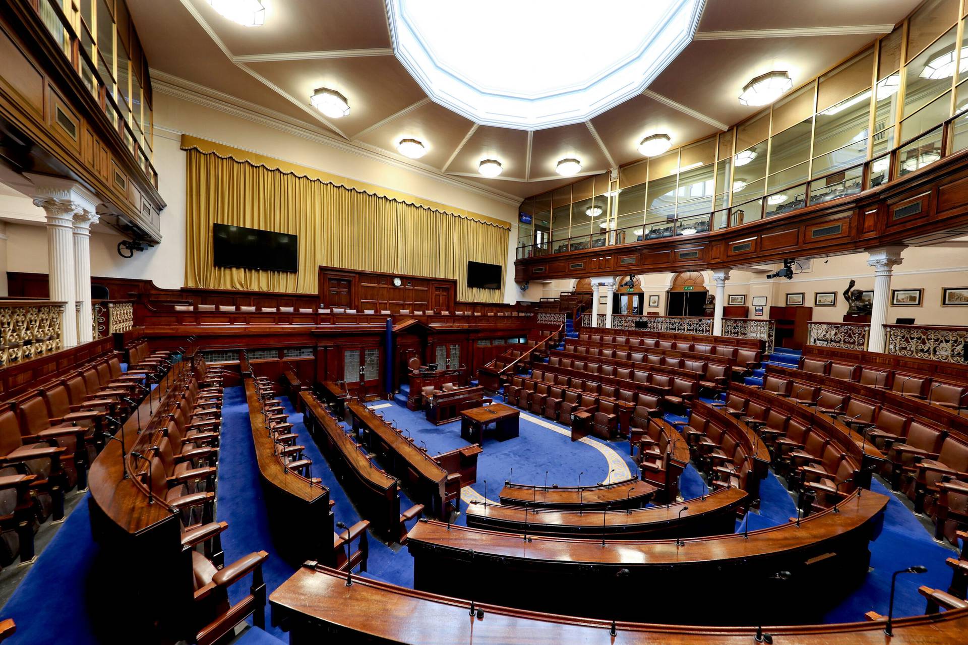 House of the Oireachtas, the lower house of the Parliament of the Republic of Ireland. (Credit: Wikipedia.)