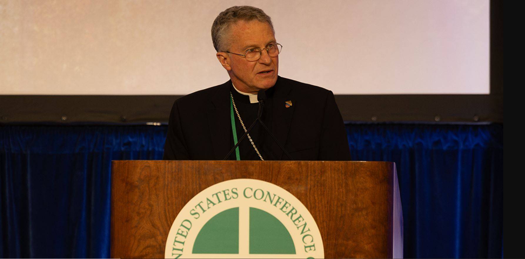 Archbishop Timothy P. Broglio begins the USCCB 24 Plenary Assembly as President of the Conference on June 13, 2024. (Credit: USCCB.)