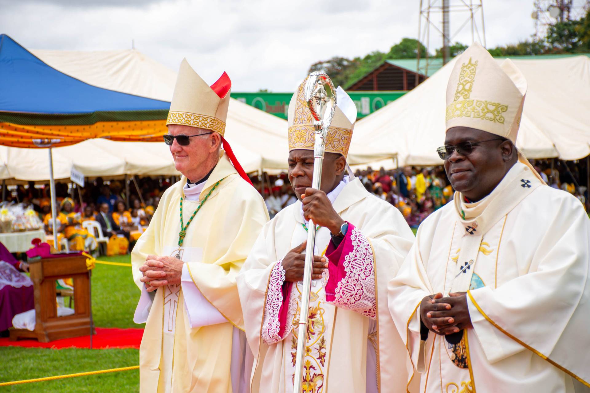 Archbishop George Desmond Tambala celebrates Mass in Lilongwe, Malawi. (Credit: Archdiocese of Lilongwe.)