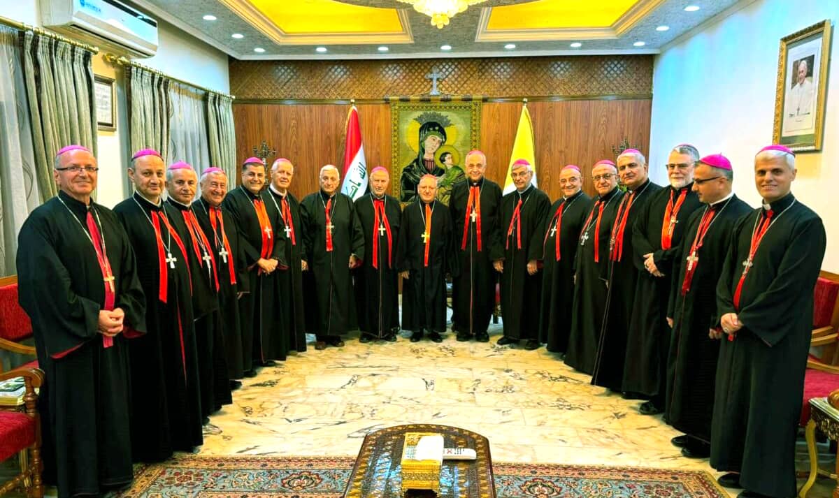 Members of the Chaldean Catholic Church meet at the Patriarchal Headquarters in Al-Mansour / Baghdad for their annual synod from July 15=19, 2024. (Credit: Chaldean Patriarchate.)