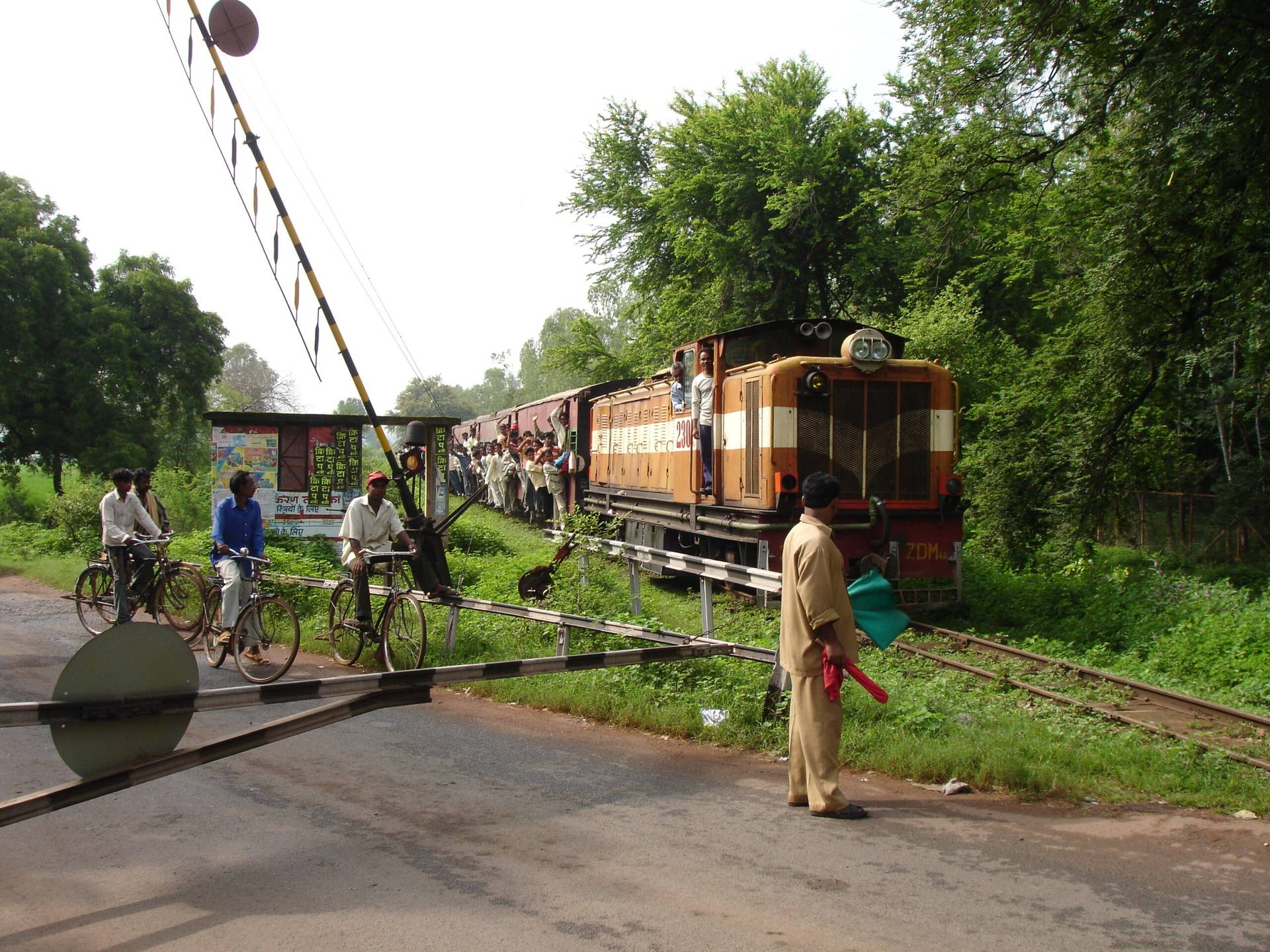 A Narrow Gauge Train towards capital city Raipur in Chhattisgarh, India. (Credit: CC BY-SA 3.0/Wikipedia.)