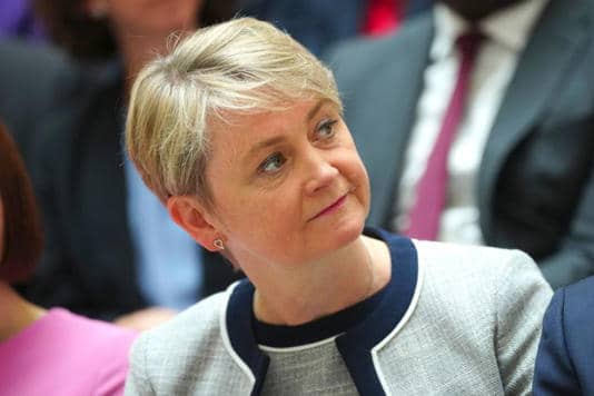 British Home Secretary Yvette Cooper, home secretary. (Credit: Associated Press.)