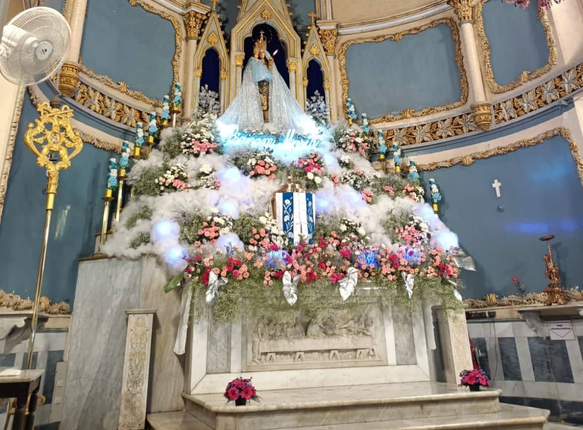 Basilica of Our Lady of the Mount at the beginning of the novena of Mary, Aug. 30, 2024. (Credit: Father Sunder M. Albuquerque.)