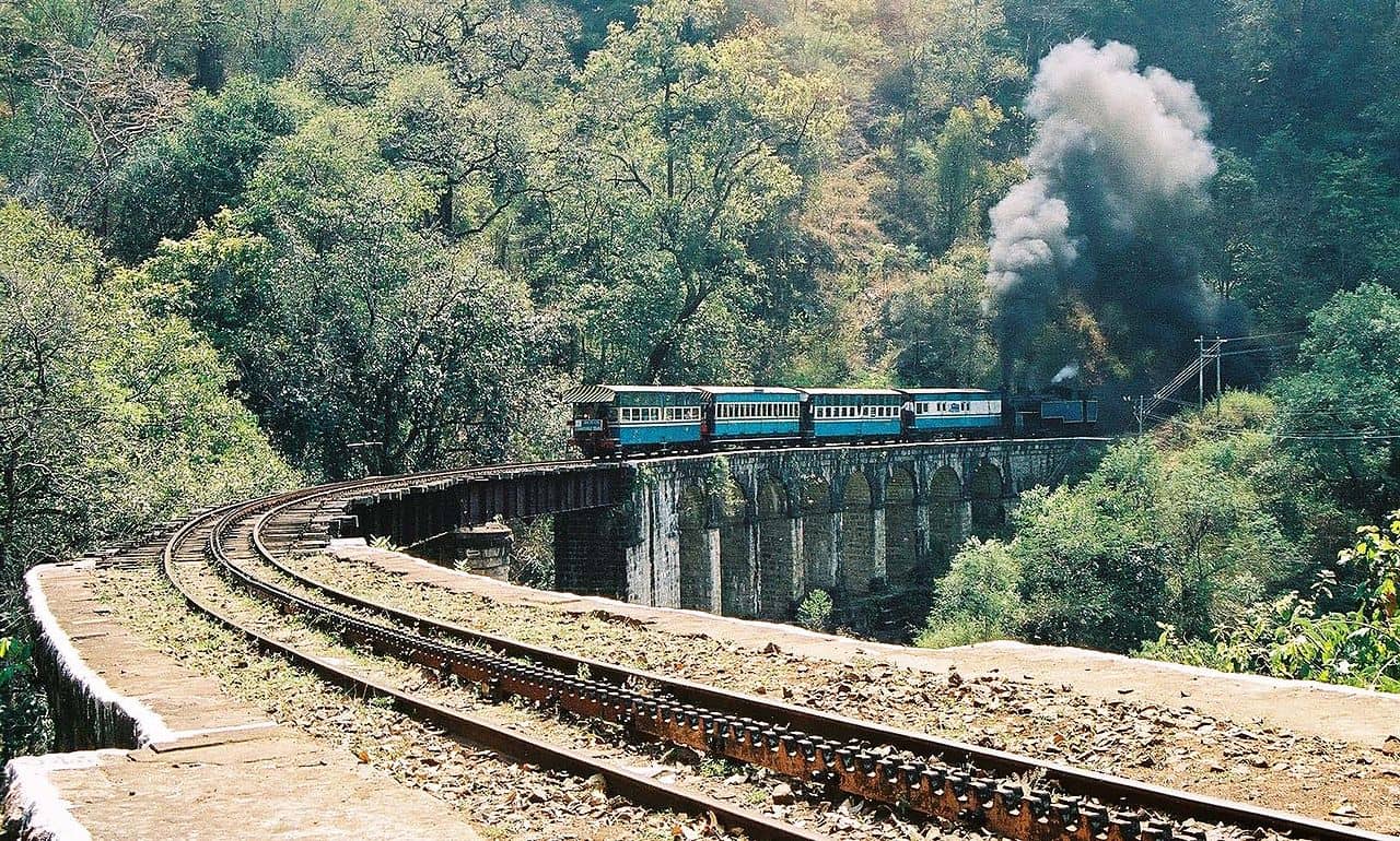 Nilgiri Mountain Railway in the Nilgiri hills is a declared World Heritage Site in Tamil Nadu, India. (Credit: Wikipedia.)