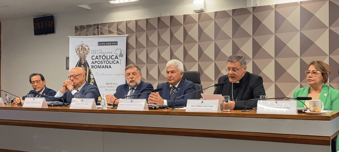 The Sept. 4 launch of a new "Catholic bloc" in Brazil's Senate. (Credit: Archdiocese of Brasilia.)