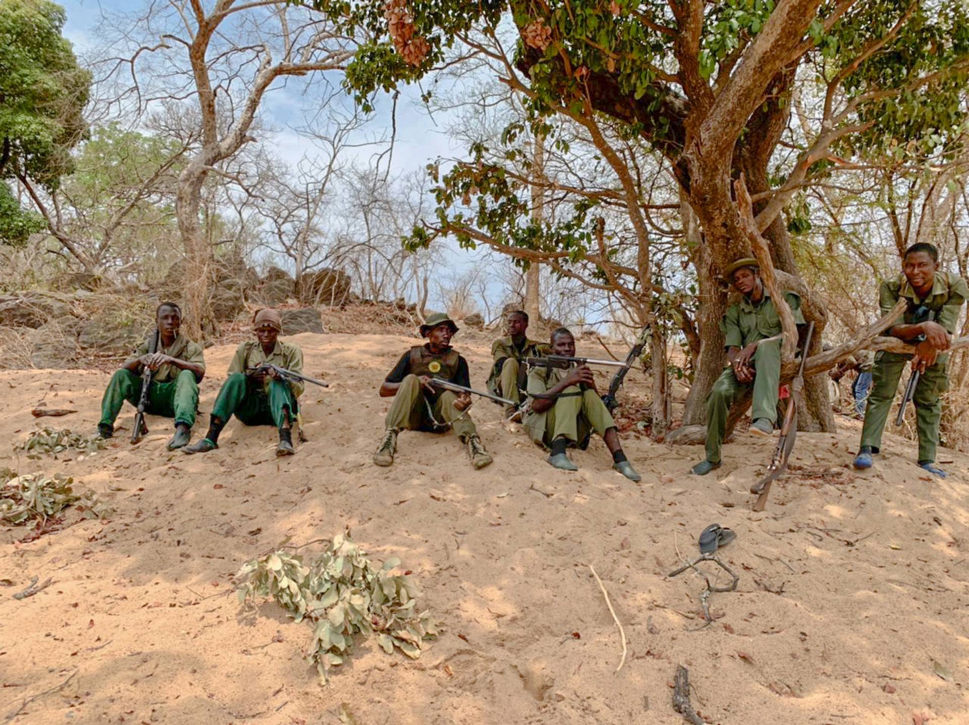 Rangers patrol at the Kainji Lake National Park in Nigeria’s Niger State, February 2023. (Credit: Nigerian Conservation Foundation via AP.)