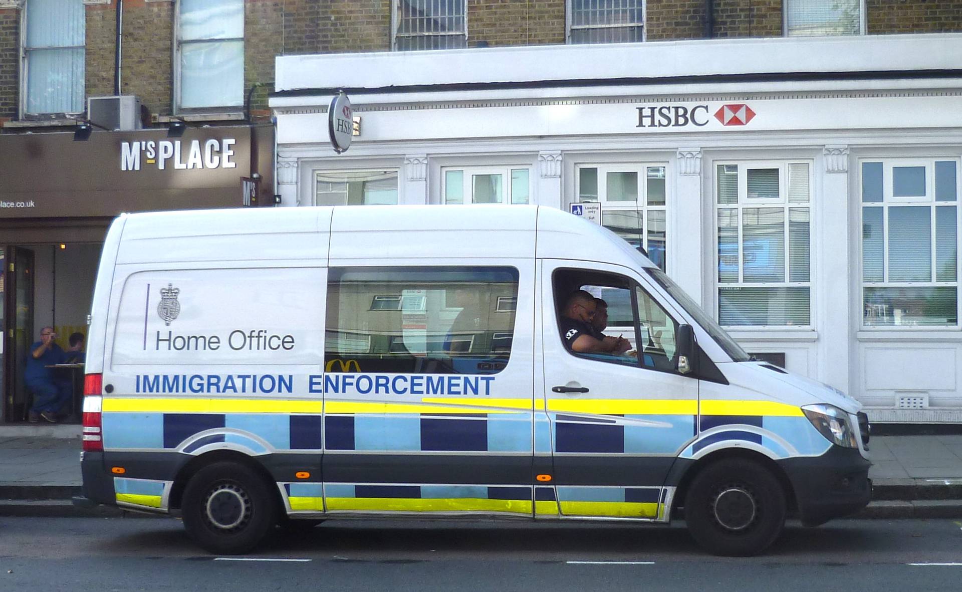 A Home Office Immigration Enforcement vehicle in north London. (Credit: Wikipedia.)