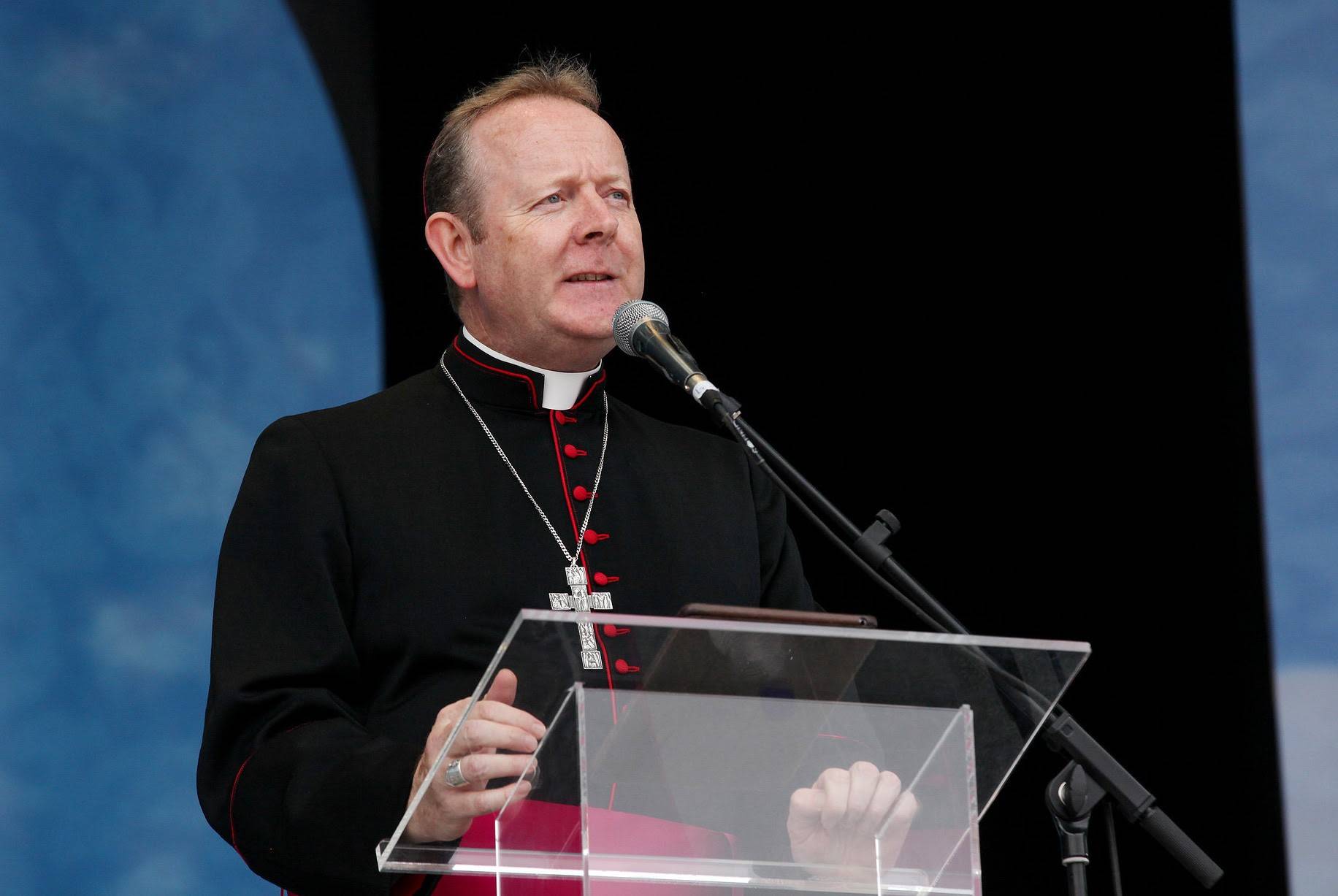 Archbishop Eamon Martin addressing the World Meeting of Families in Dublin in August 2018. (Credit: Catholic Communications Office.)