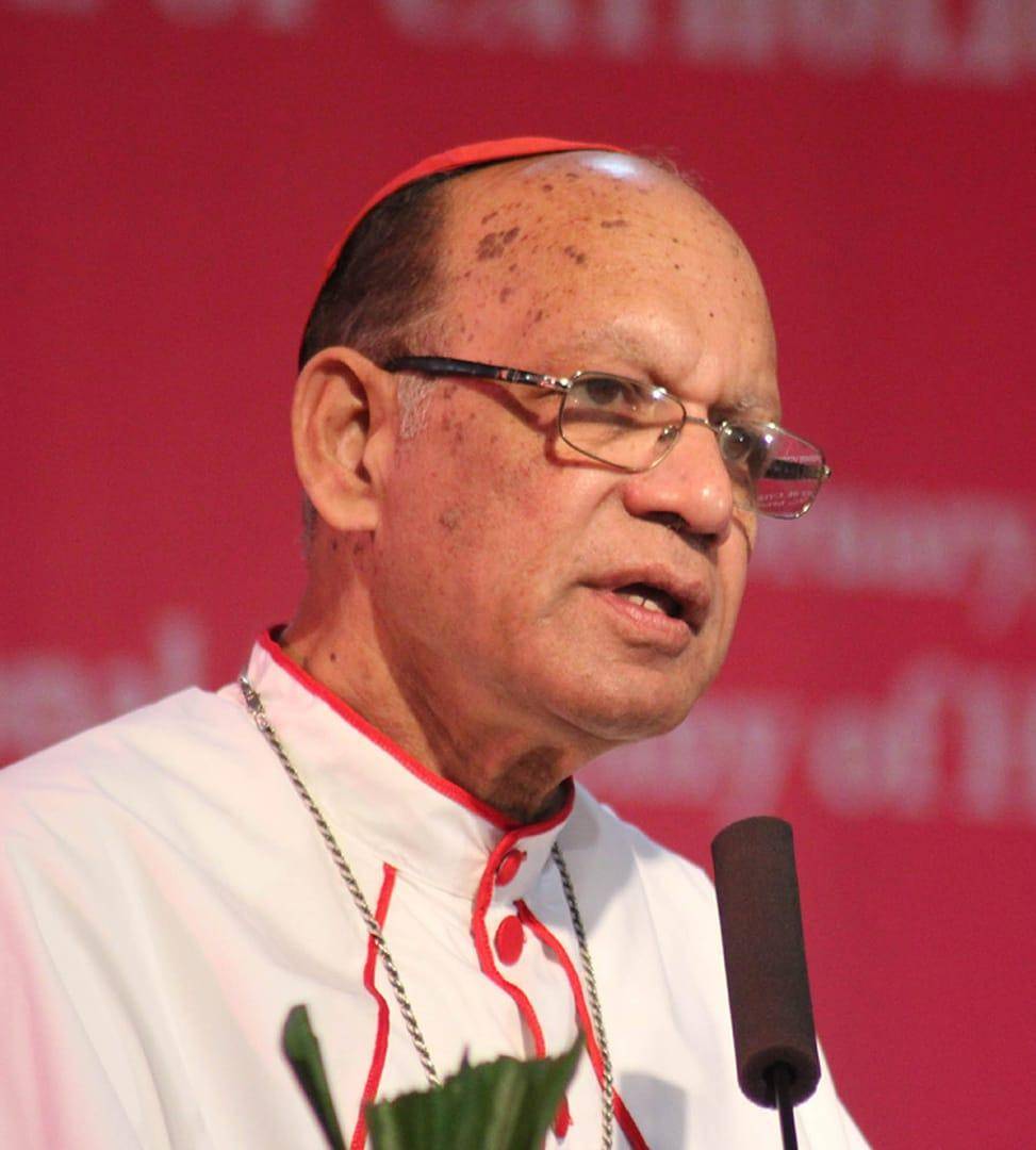 Indian Cardinal Oswald Gracias speaks at a meeting of Indian Catholic bishops in Bangalore Feb. 3, 2015. (Credit: Anto Akkara/CNS.)