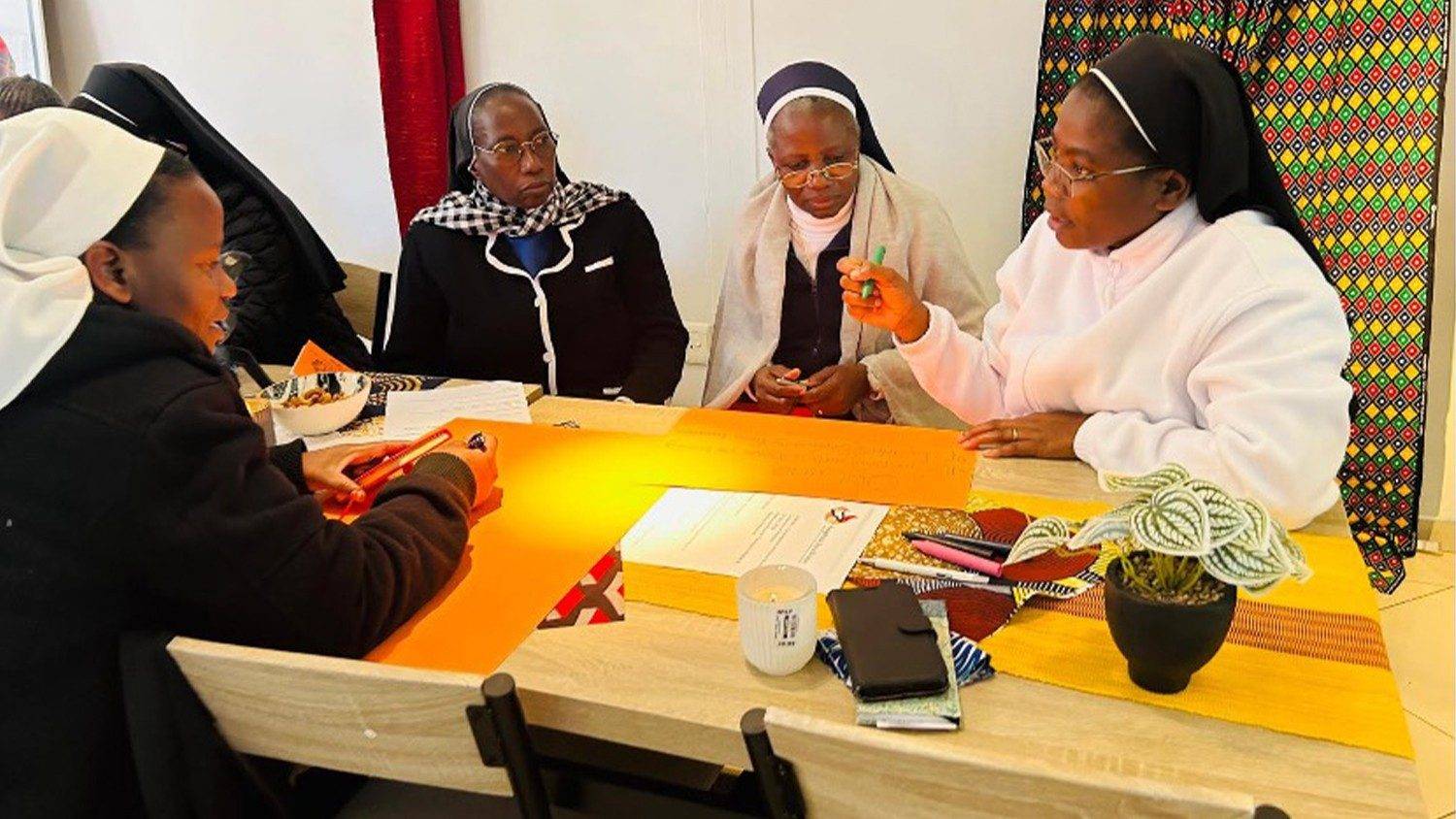 Sister Anne Arabome with other women religious at the Sophia Institute for Theological Studies and Spiritual Formation in Namibia. (Credit: Sophia Institute for Theological Studies and Spiritual Formation.)