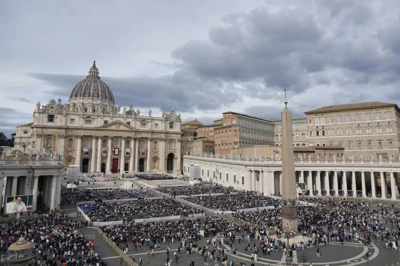 A view of the St. Peter’s Square at the Vatican on Oct. 20, 2024. (Credit: Andrew Medichini/AP.)