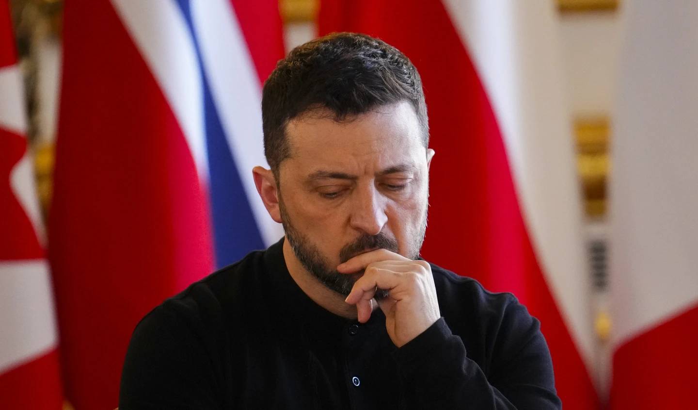 Ukrainian President Volodymyr Zelenskyy takes part in a plenary during the Securing our Future Summit on Ukraine and European security at Lancaster House in London, Sunday, March 2, 2025. (Credit: Sean Kilpatrick/The Canadian Press via AP.)