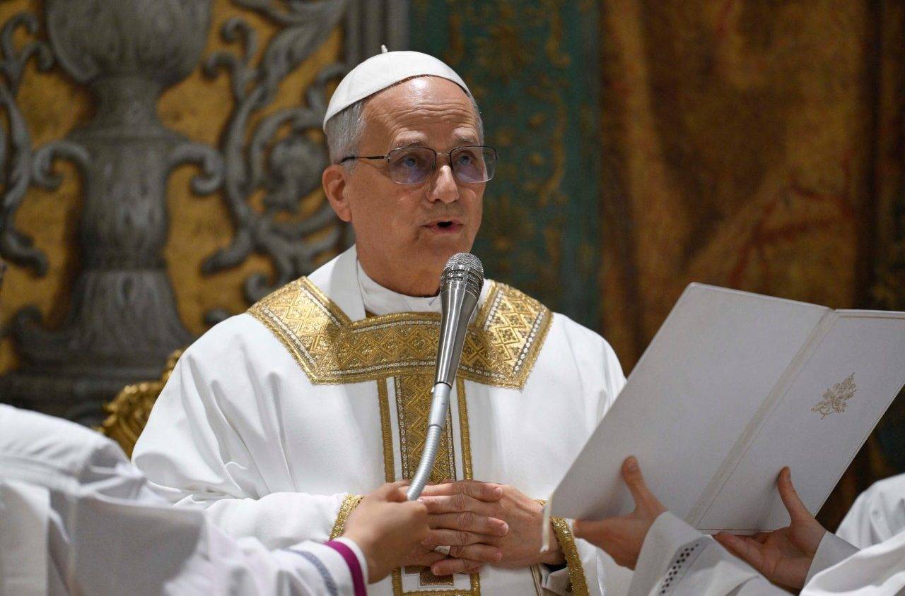 Mass for the Church of Pope Leo XIV with the Cardinal Electors, and other Cardinals present in Rome, in the Sistine Chapel, May 9, 2025. (Credit: Vatican Media.)