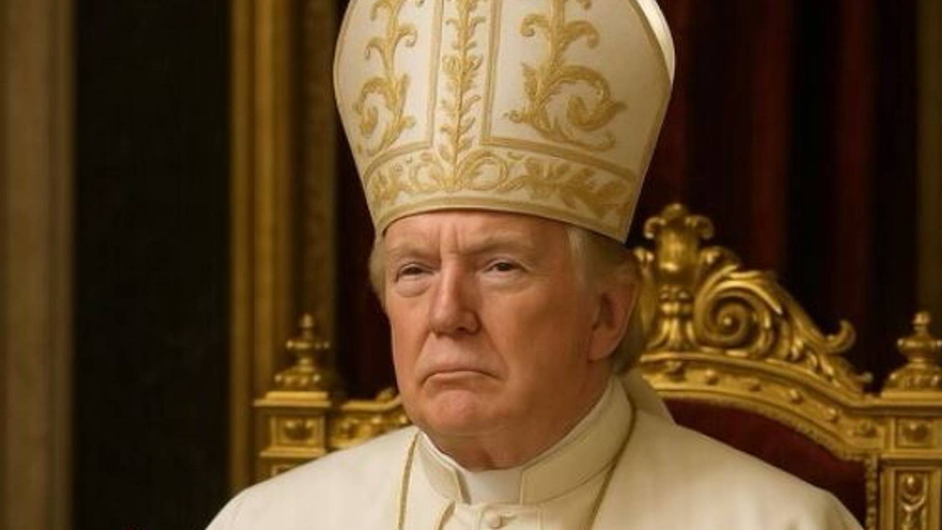 An AI picture of "Pope Donald Trump" is put on the official White House page on X and Instagram. (Credit: Official White House X page.)