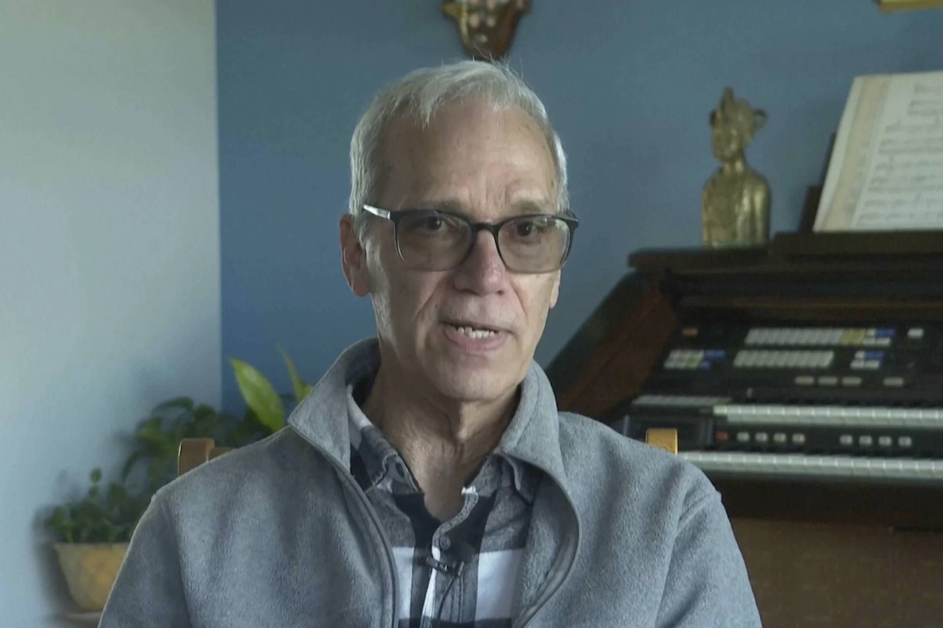 John Prevost, brother of newly elected Pope Leo XIV, Robert Prevost, speaks during an interview with the Associated Press on Thursday, May 8, 2025, in New Lennox, Ill. (Credit: Obed Lamy/AP.)