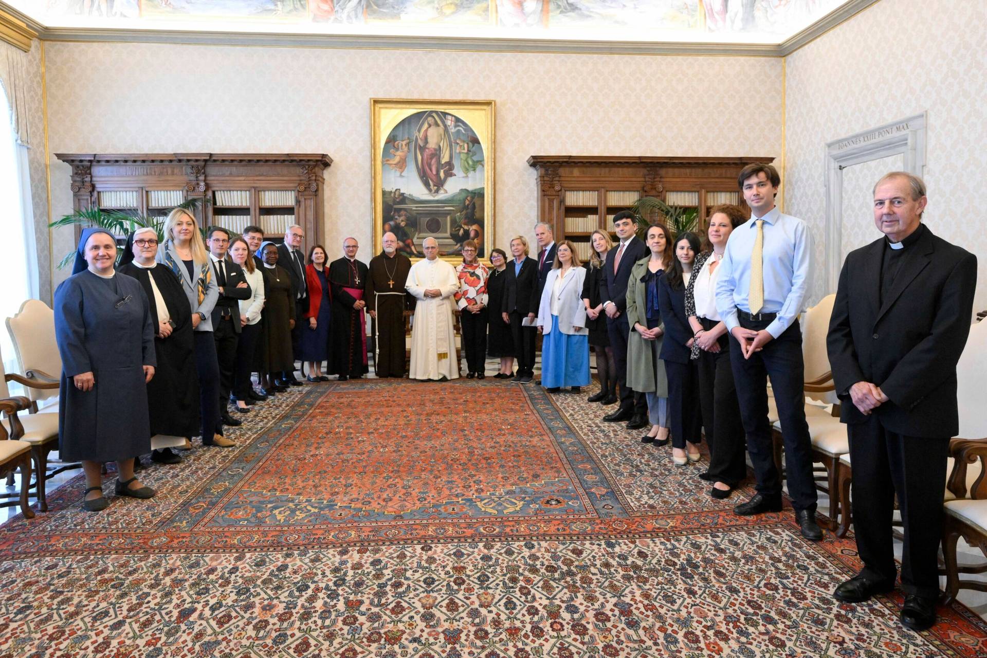 Pope Leo XIV meets with Pontifical Commission for the Protection of Minors on June 5, 2025, in the Vatican. (Credit: Vatican Media.)