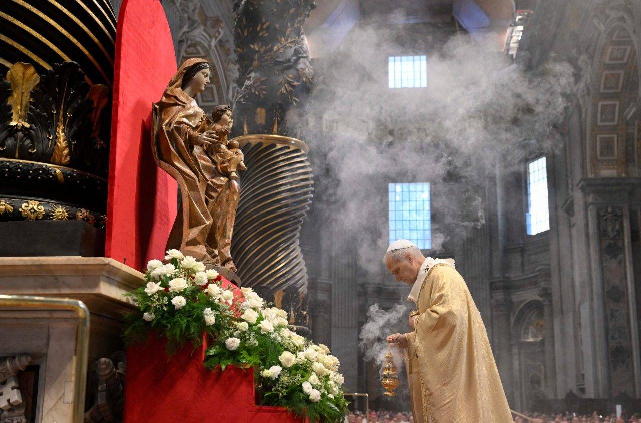 Pope Leo XIV presides over Ordination Mass in St. Peter’s Basilica in the Vatican on the Solemnity of the Sacred Heart of Jesus, June 27, 2025. (Credit: Vatican Media.)