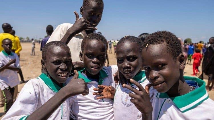 Young people in South Sudan. (Credit: Vatican News.)