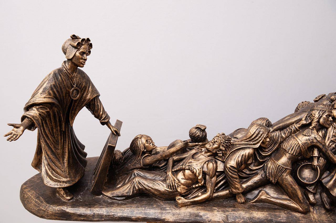 St. Josephine Bakhita is represented in this statue by Canadian artist Timothy Schmalz in this photo released by the Holy See Press Office Feb. 3, 2022. (Credit: Holy See Press Office.)