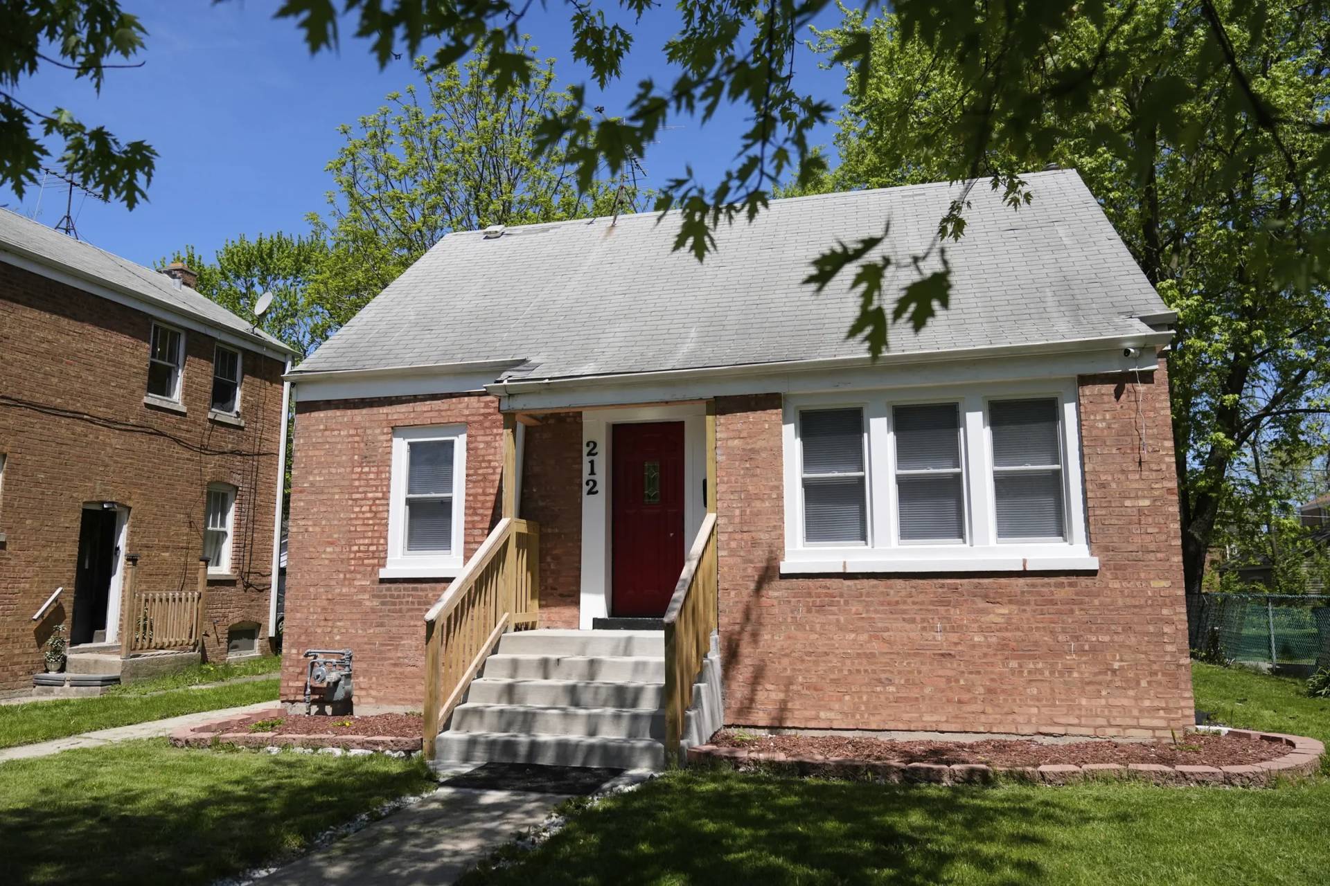 Pope Leo XIV's childhood home in Dolton, Illinois, on May 9, 2025. (Credit: Erin Hooley/AP.)
