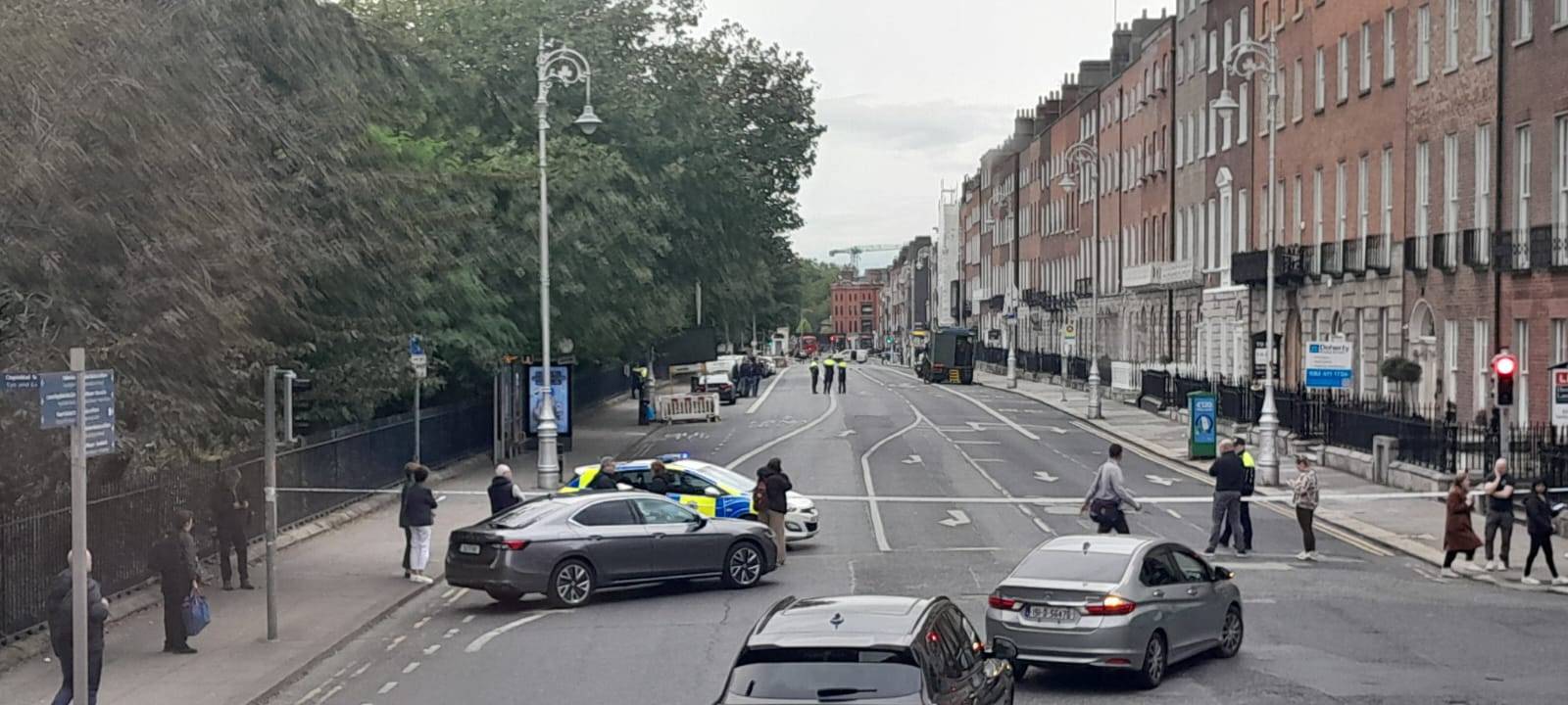 Police outside The Iona Institute headquarters in Dublin, Ireland. (Credit: Iona Institute.)