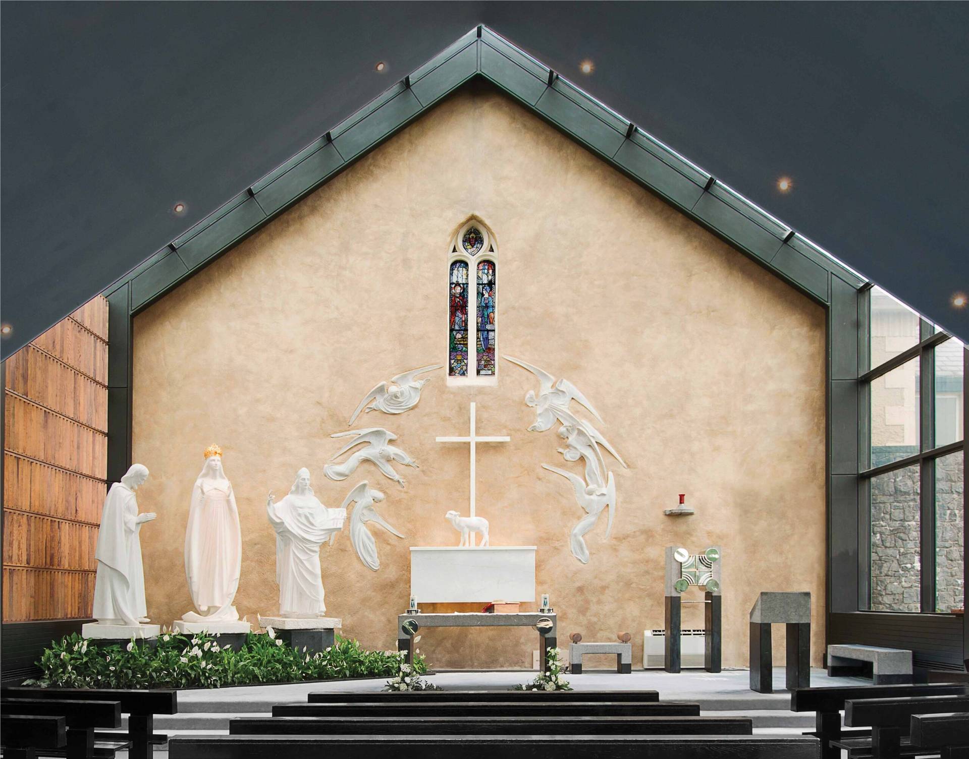 Sanctuary of Our Lady of Knock, an Irish a major place of pilgrimage. (Credit: Wikimedia.)
