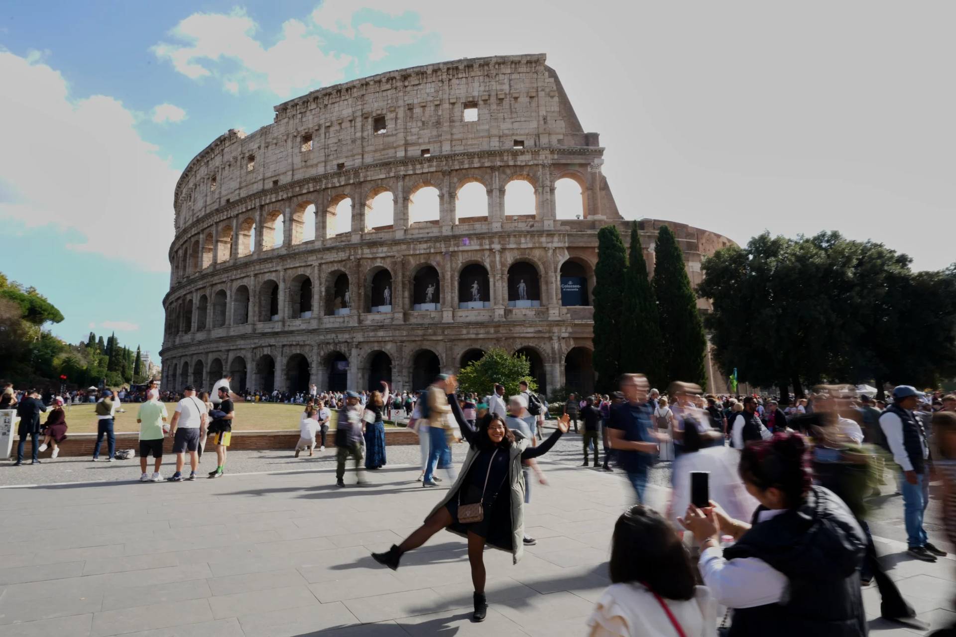 A view of the ancient Roman Colosseum, in Rome, Friday, Oct. 24, 2025. (Credit: Andrew Medichini/AP.)