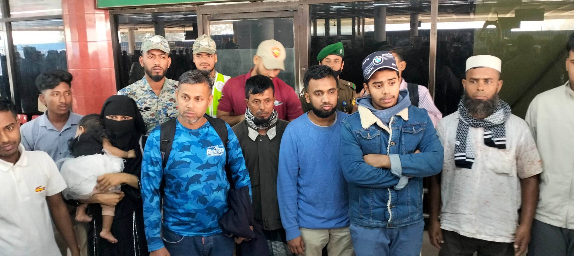 Bangladeshi migrant workers who are illegally going abroad are sent back to the country. (Credit: Stephan Uttom Rozario.)