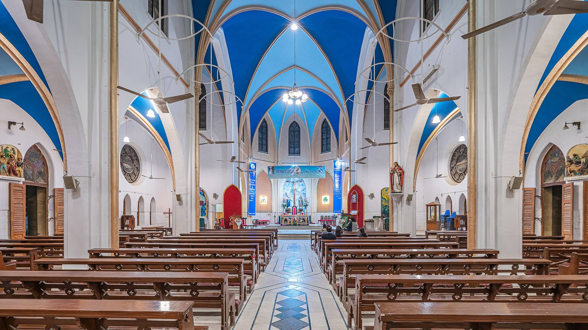 Interior of Saint Patrick's Cathedral in Karachi, Pakistan. (Credit: Wikimedia.)