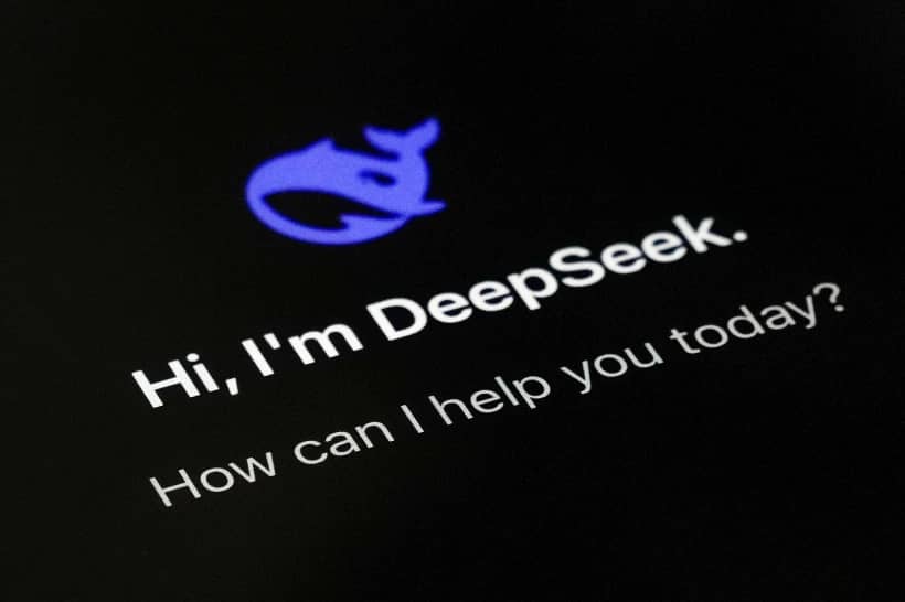 The smartphone apps DeepSeek page is seen on a smartphone screen in Beijing, Jan. 28, 2025. (Credit: Andy Wong/AP.)