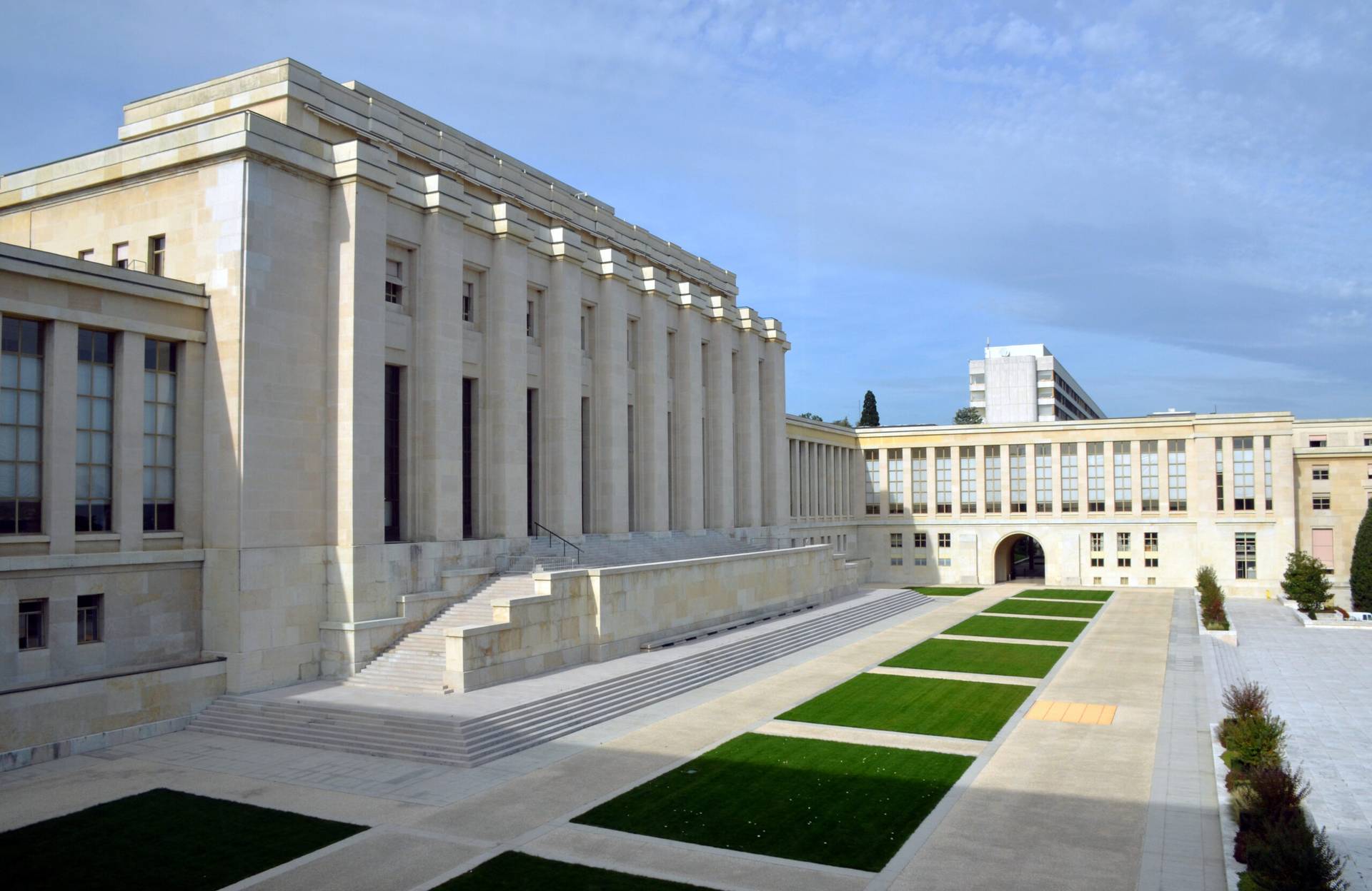 The Palais des Nations, the main building of the United Nations Office at Geneva, Switzerland. (Credit: Wikimedia.)