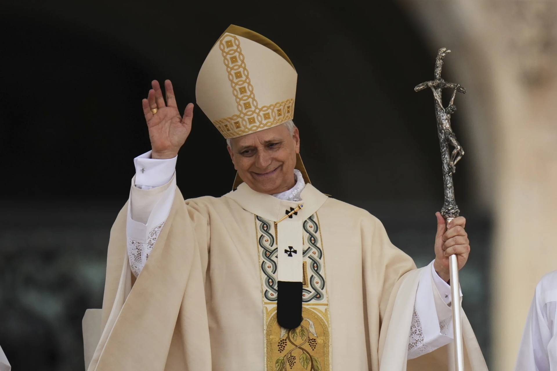 Pope Leo XIV holds Mass during the formal inauguration of his pontificate in St. Peter’s Square attended by heads of state, royalty and ordinary faithful, May 18, 2025. (Credit: Alessandra Tarantino/AP.)