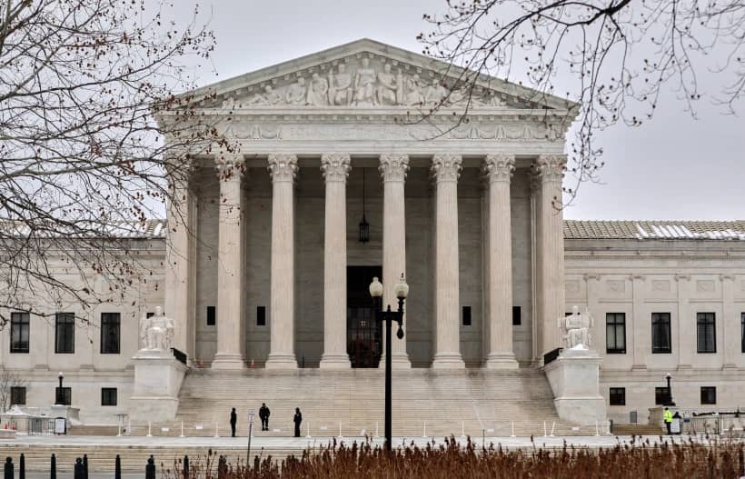 The Supreme Court is photographed, Feb. 6, 2026, in Washington. (Credit: Rahmat Gul/AP.)