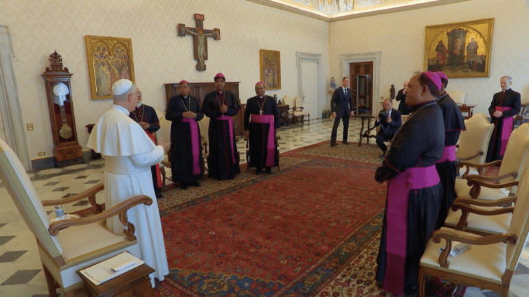 Catholic bishops of Pakistan meet with Pope Leo XIV on May 15, 2026 in the Vatican. (Credit: Vatican Media.)