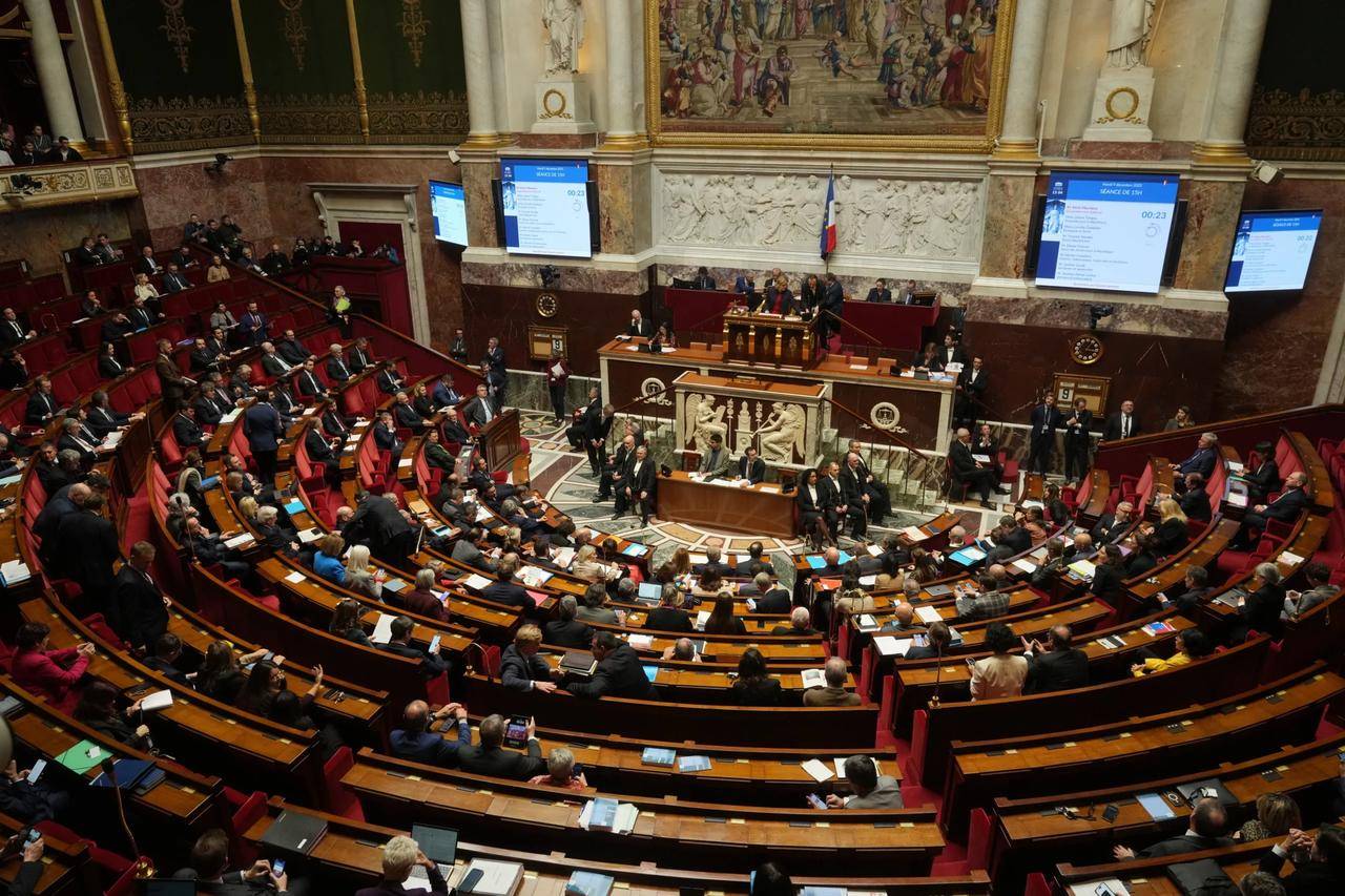 Members of the French parliament in Paris, France, on Dec. 9, 2025. (Credit: Michel Euler/AP.)
