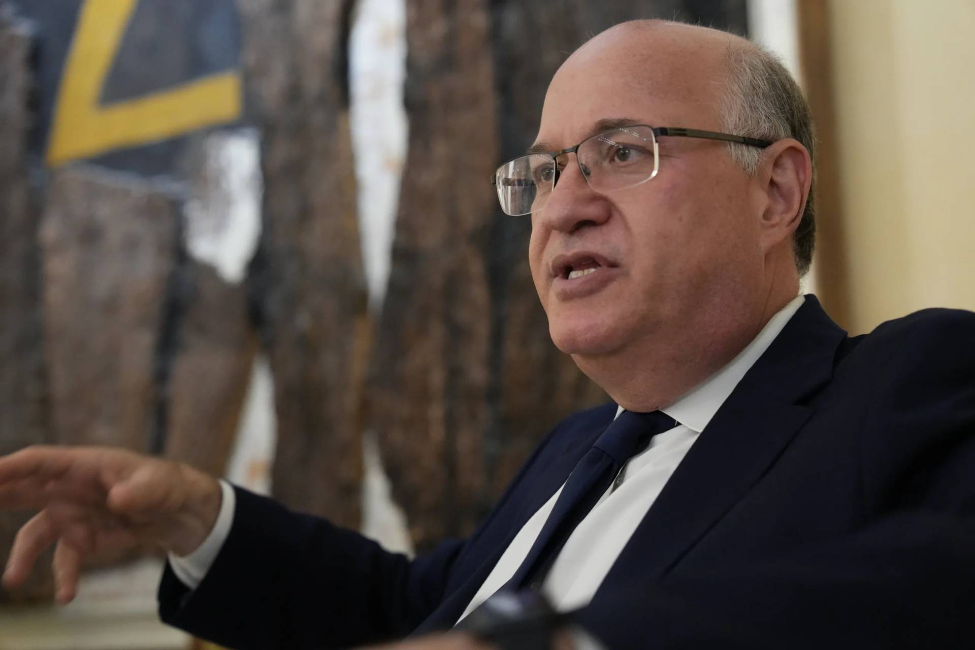 The President of the Inter-American Development Bank Ilan Goldfajn speaks to the Associated Press during an interview in Rome, Thursday, June 18, 2026. (Credit: Domenico Stinellis/AP.)