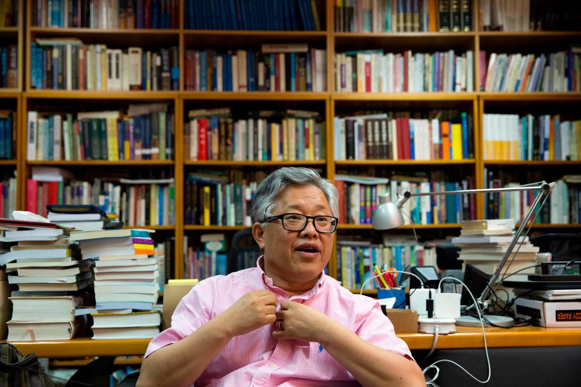 Pastor Ezra Jin Mingri speaks during an interview at the Zion Church in Beijing, China, Wednesday, Aug. 1, 2018. (Credit: Ng Han Guan/AP.)