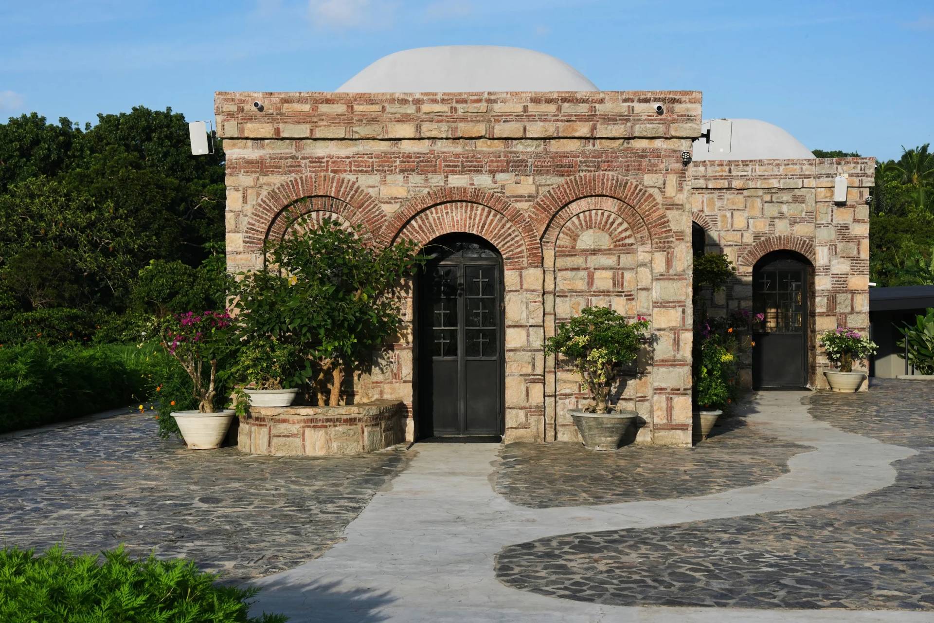 The Ephesus House, a replica of the House of the Virgin Mary in Ephesus, Turkey, now stands at Alfonso town, Cavite province, Philippines on July 16, 2026. (Credit: Aaron Favila/AP.)