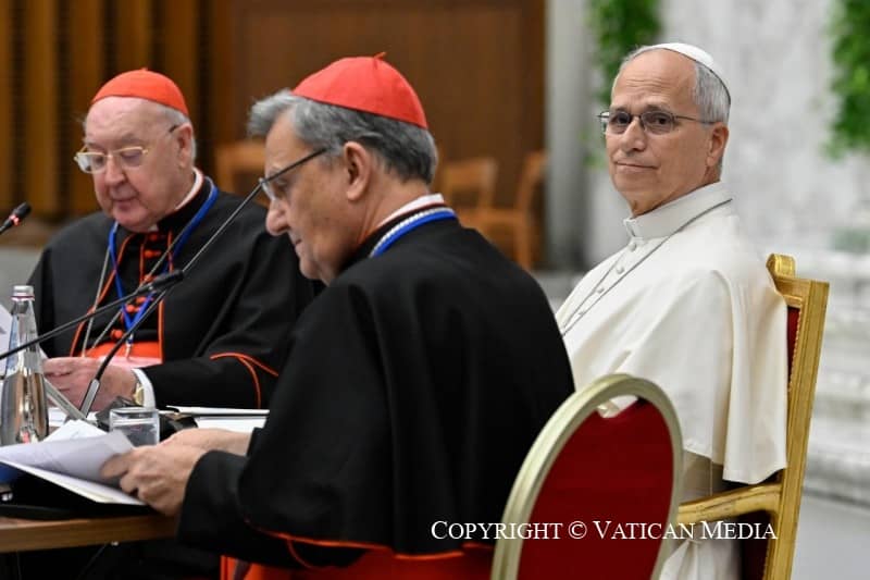 Pope Leo XIV in Paul VI Hall on Oct. 7, 2026.