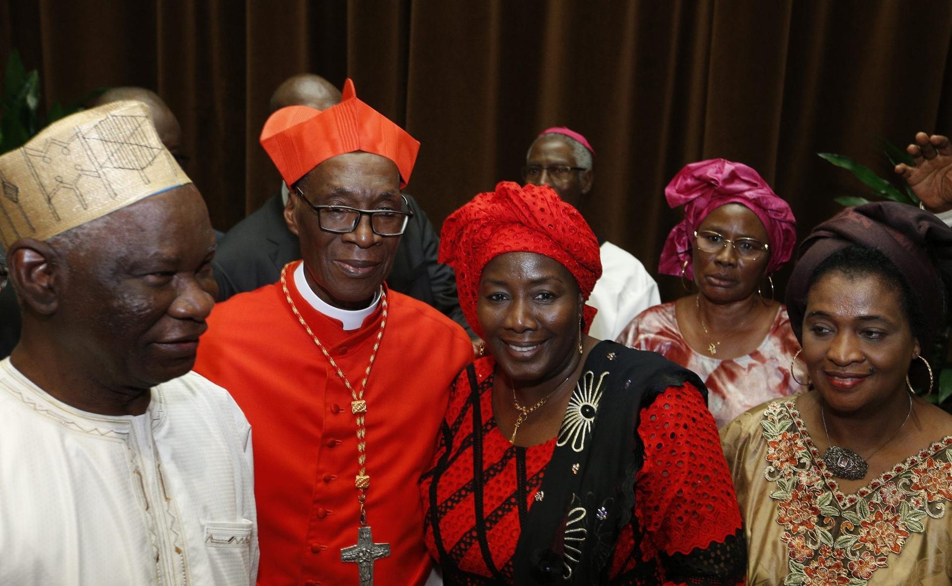 Fresh from consistory, new cardinals greet family, friends