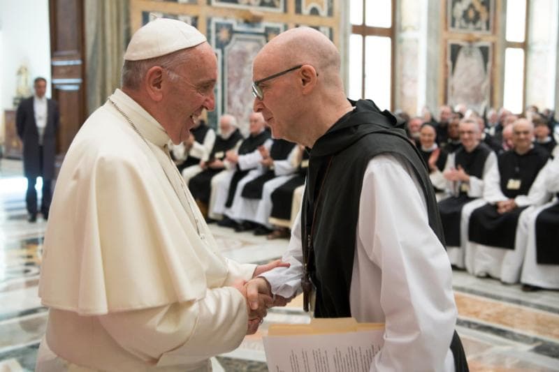 Pope urges Trappists to share their silence, simplicity