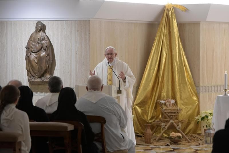 Christian faith is concrete, pope says at Mass