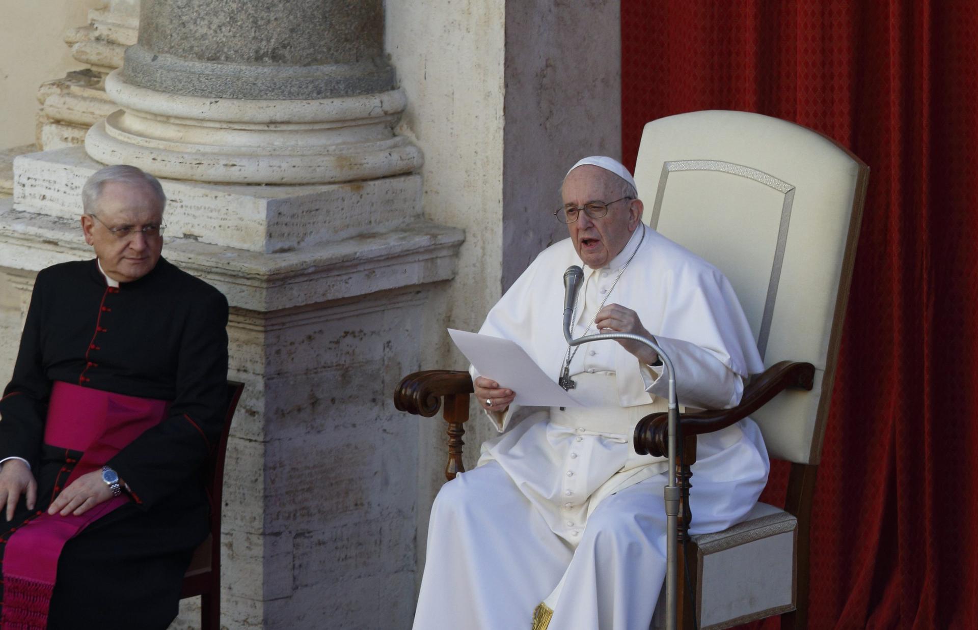 Darkness does not mean devil has won, pope says at audience