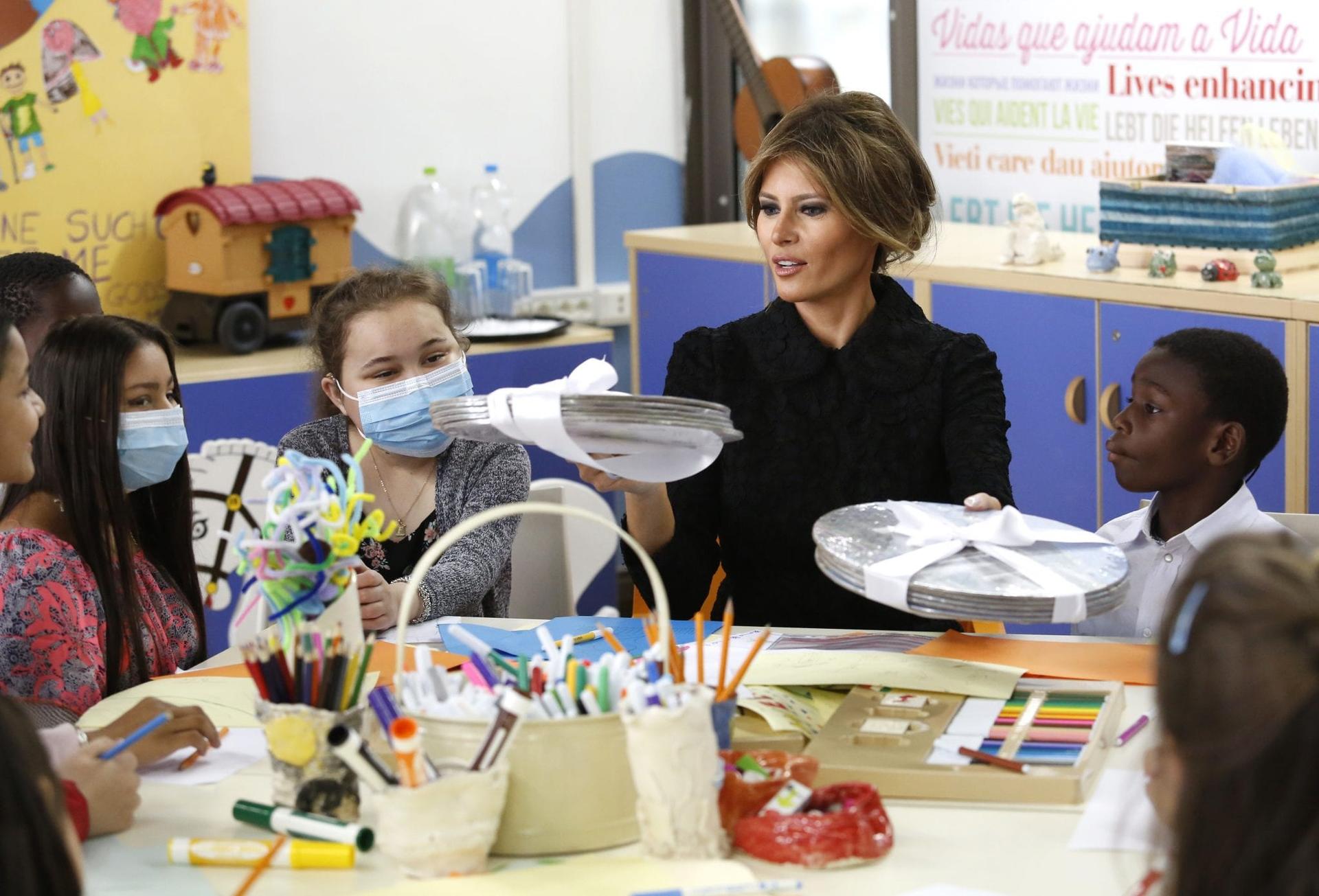 Melania Trump visits children’s hospital; Ivanka meets trafficking victims