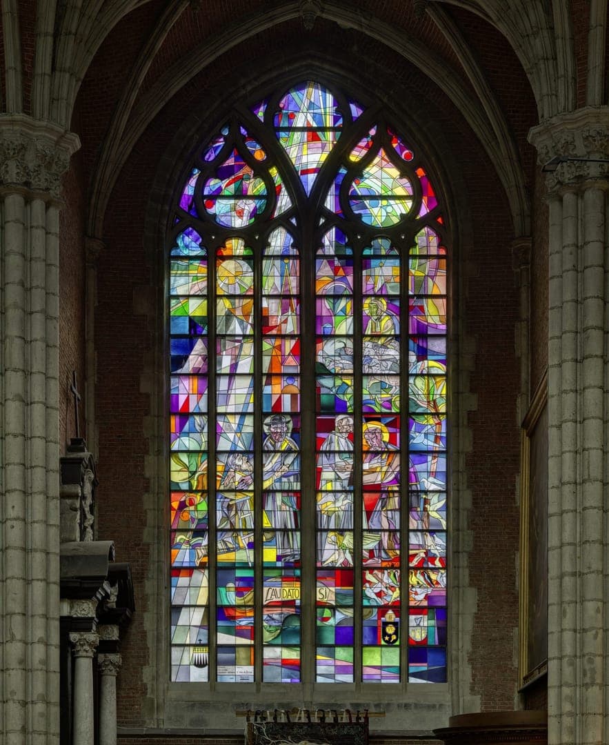 Ghent Cathedral has a new ‘Franciscan style’ stained-glass window